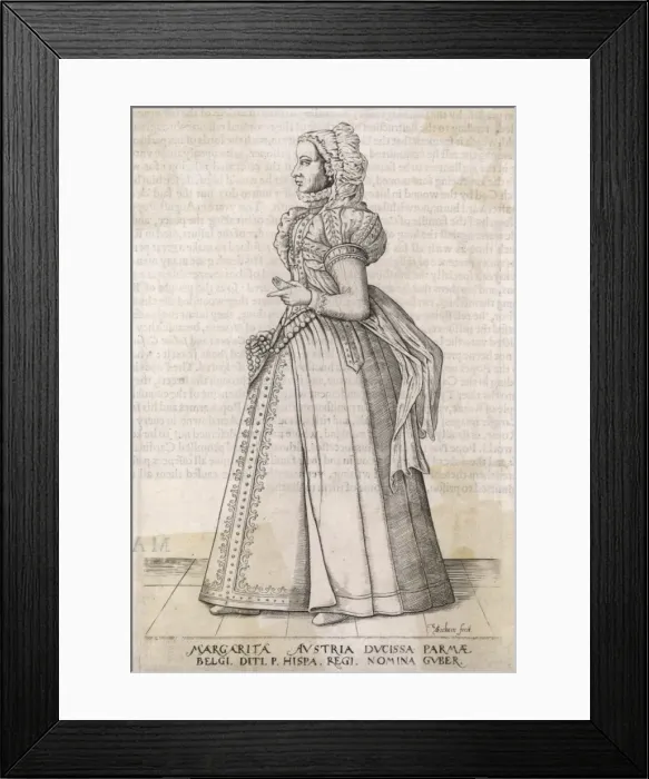 Framed Print : Margaret of Austria 2 Framed Print : Margaret of Austria 2