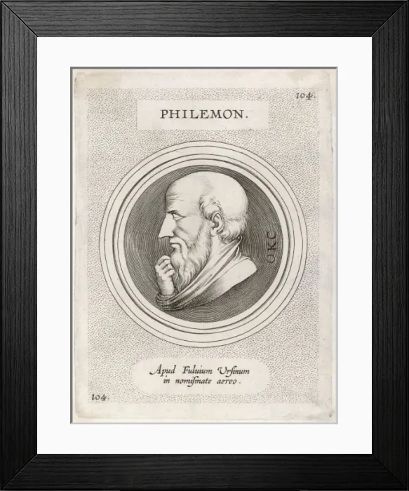 Framed Print : Philemon, Playwright Framed Print : Philemon, Playwright