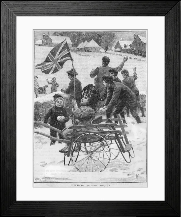 Framed Print : Snowball Fight Framed Print : Snowball Fight