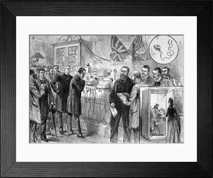 Framed Print : First Anglo-French telephone Framed Print : First Anglo-French telephone