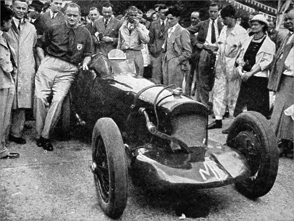 Major A. T. Gardner with his new 1100-cc M. G. car