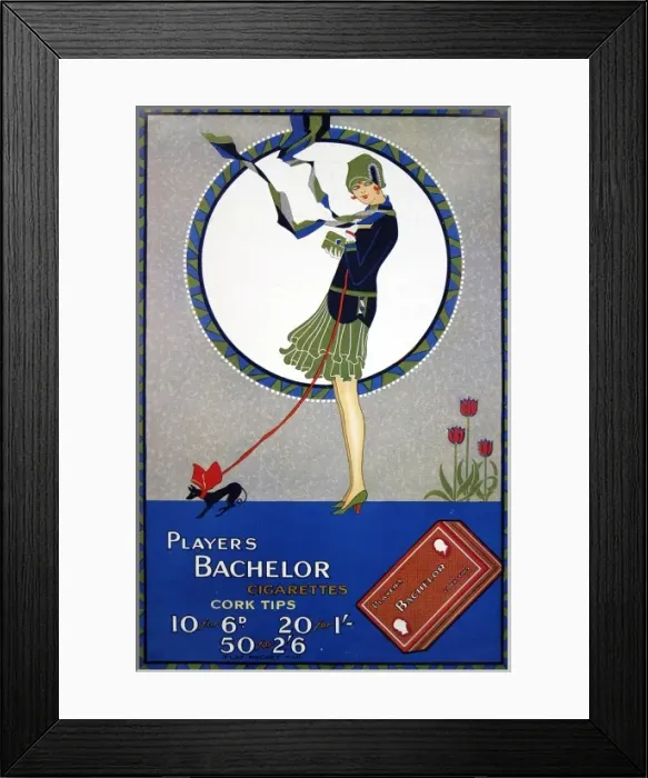 Framed Print : Players Bachelor cigarettes Framed Print : Players Bachelor cigarettes