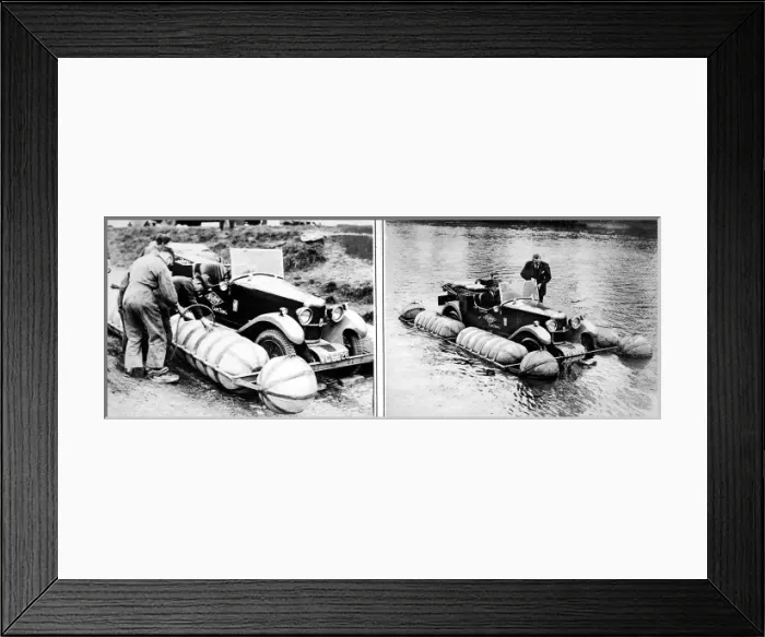 Framed Print : The Riley Amphibian Floatercar Framed Print : The Riley Amphibian Floatercar