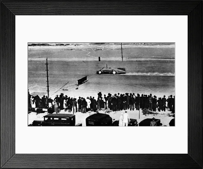 Framed Print : Malcolm Campbell setting new world land speed record Framed Print : Malcolm Campbell setting new world land speed record