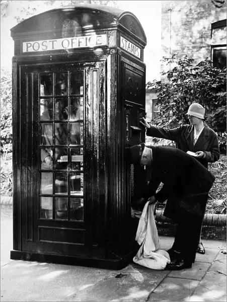 Londons new telephone-post kiosk