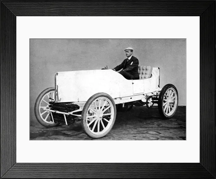 Framed Print : The Hon C. S. Rolls in his racing car Framed Print : The Hon C. S. Rolls in his racing car