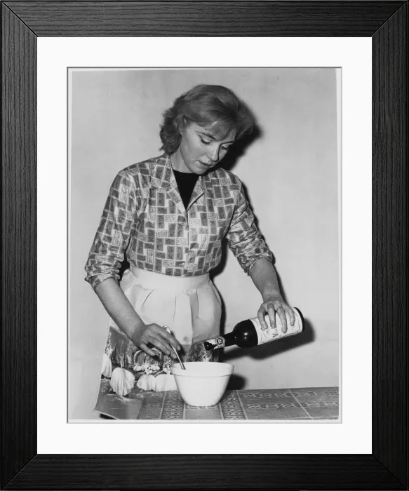 Framed Print : Woman Mixing Framed Print : Woman Mixing