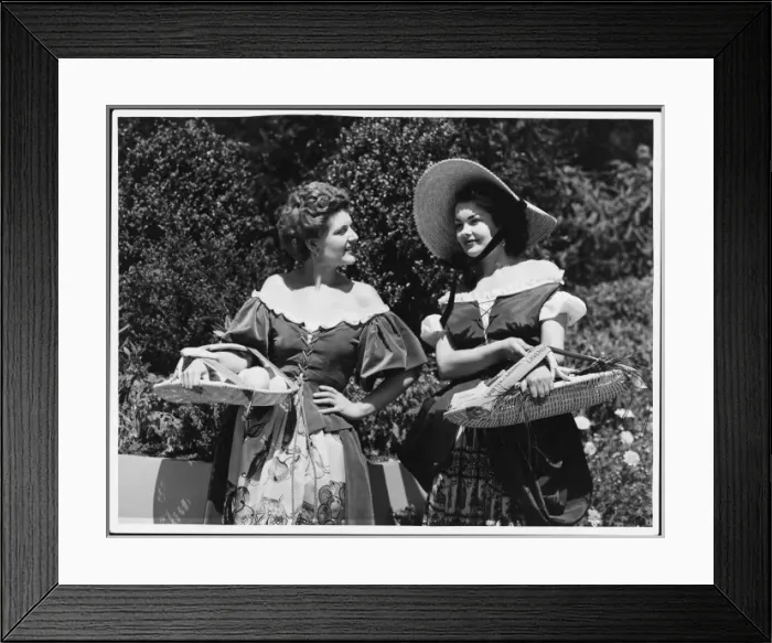 Framed Print : Orange & Lavender Girls Framed Print : Orange & Lavender Girls