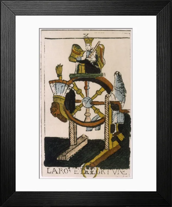 Framed Print : Tarot Card Wheel Fortune Framed Print : Tarot Card Wheel Fortune