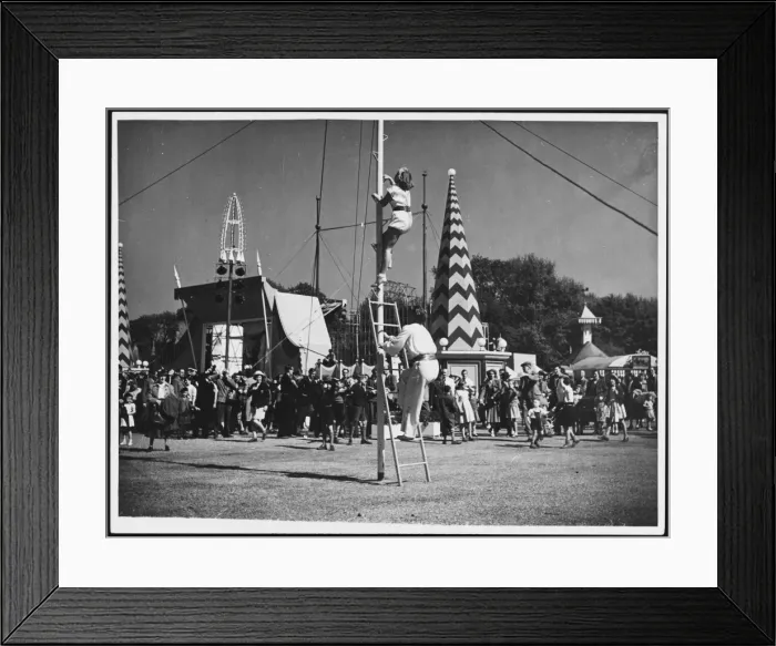 Framed Print : Festival Acrobats 1951 Framed Print : Festival Acrobats 1951