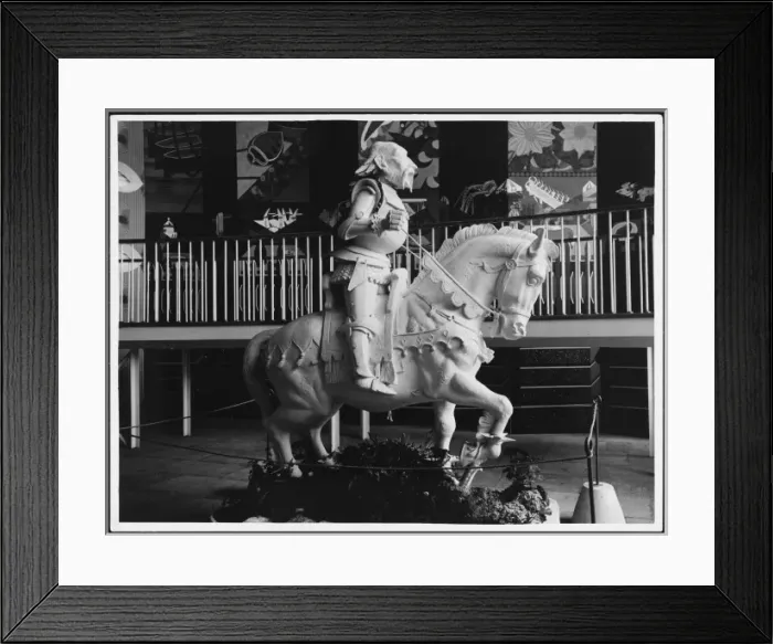 Framed Print : Festival White Knight Framed Print : Festival White Knight