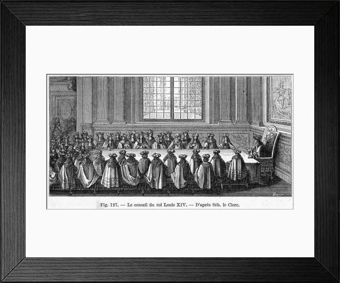 Framed Print : Louis & his Council Framed Print : Louis & his Council