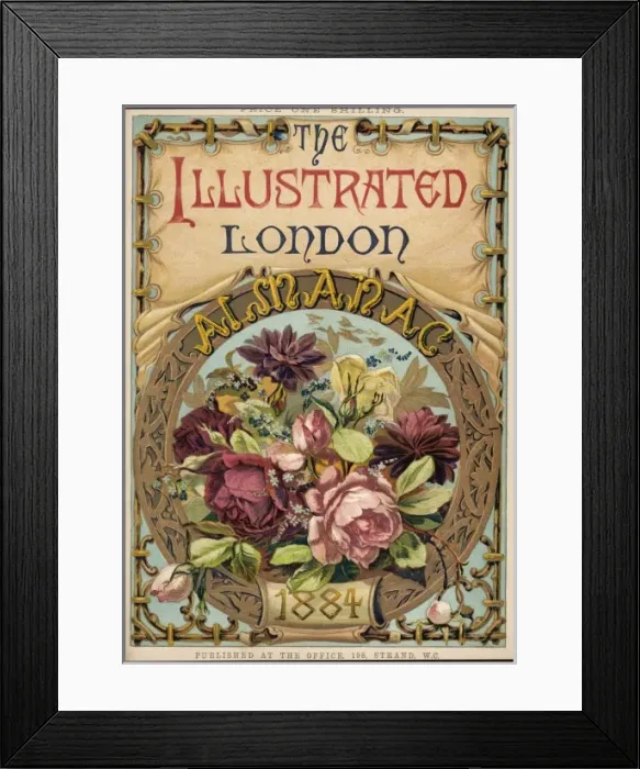 Framed Print : Almanack 1884 Framed Print : Almanack 1884