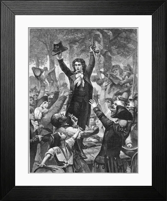 Framed Print : Camille Desmoulins 3 Framed Print : Camille Desmoulins 3