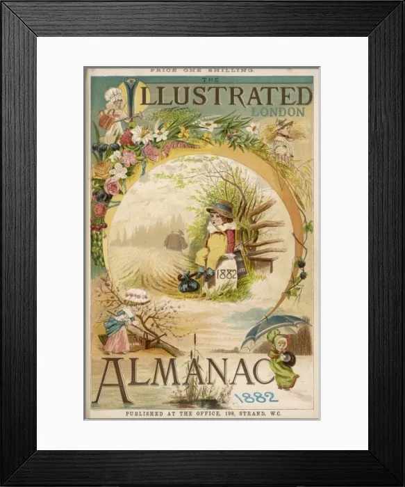Framed Print : Almanack 1882 Framed Print : Almanack 1882