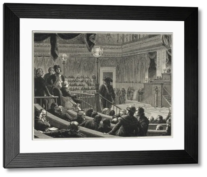Framed Print : Trial of Louis XVI Framed Print : Trial of Louis XVI