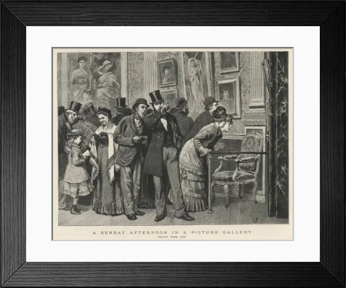 Framed Print : Visting an Art Gallery Framed Print : Visting an Art Gallery