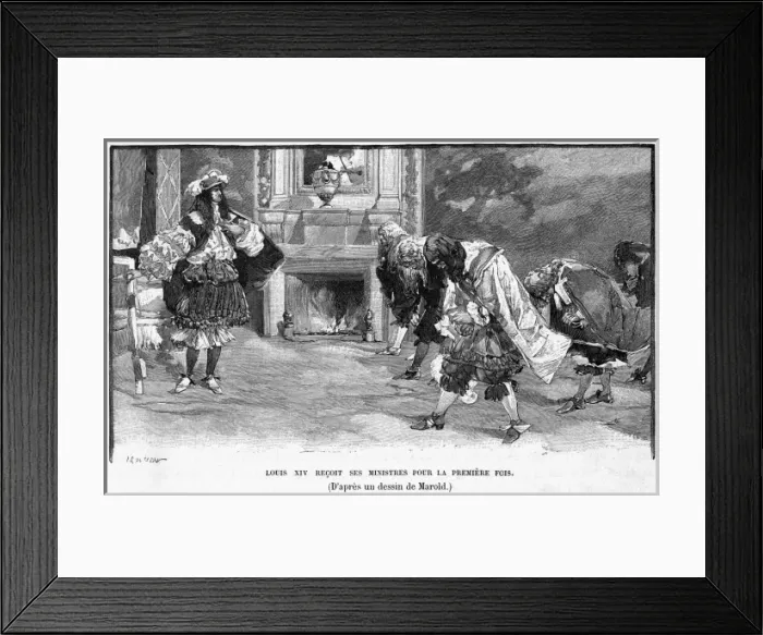 Framed Print : Louis & Ministers Framed Print : Louis & Ministers
