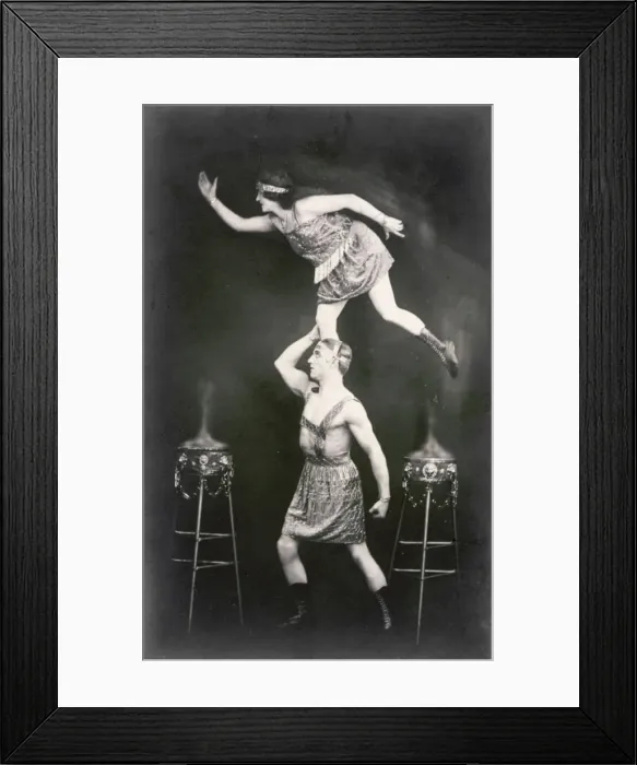 Framed Print : Balancing Acrobats / Photo Framed Print : Balancing Acrobats / Photo