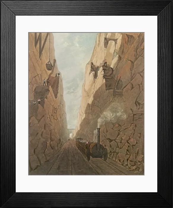 Framed Print : Rail / Olive Mount / 1831 Framed Print : Rail / Olive Mount / 1831