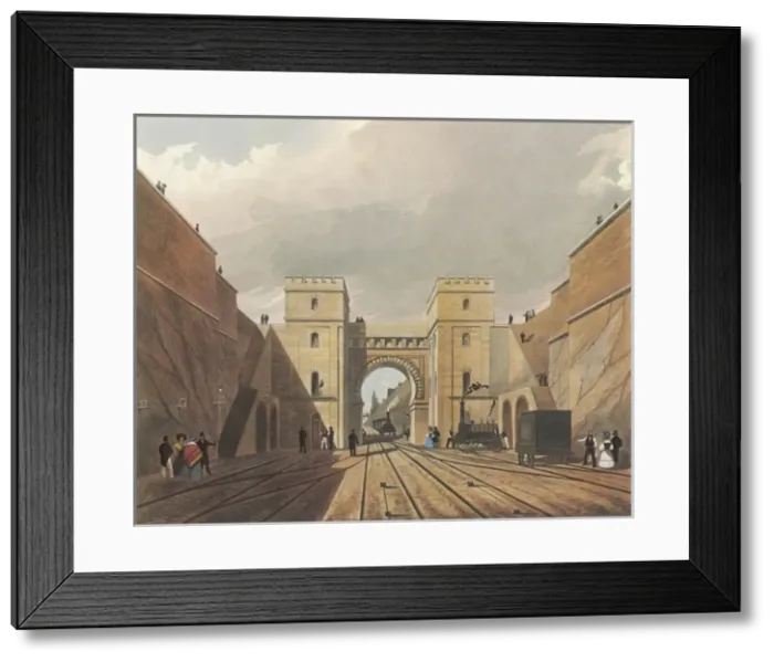 Framed Print : Rail / Moorish Arch / 1830 Framed Print : Rail / Moorish Arch / 1830