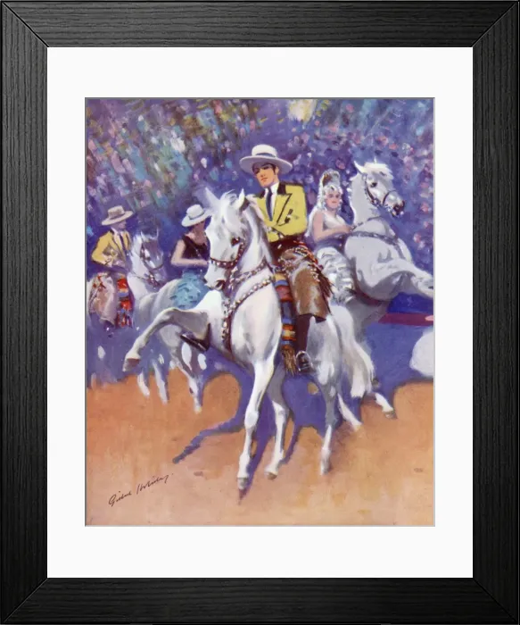 Framed Print : Circus Act / Equestrian Framed Print : Circus Act / Equestrian