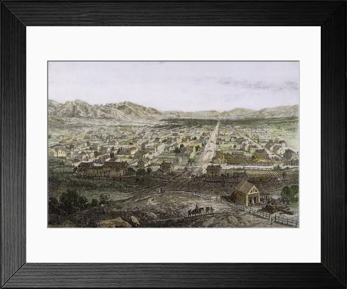 Framed Print : Salt Lake City 1873 Framed Print : Salt Lake City 1873