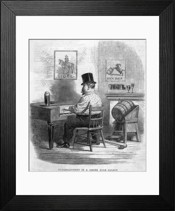 Framed Print : Pianist in N Y Bar Framed Print : Pianist in N Y Bar