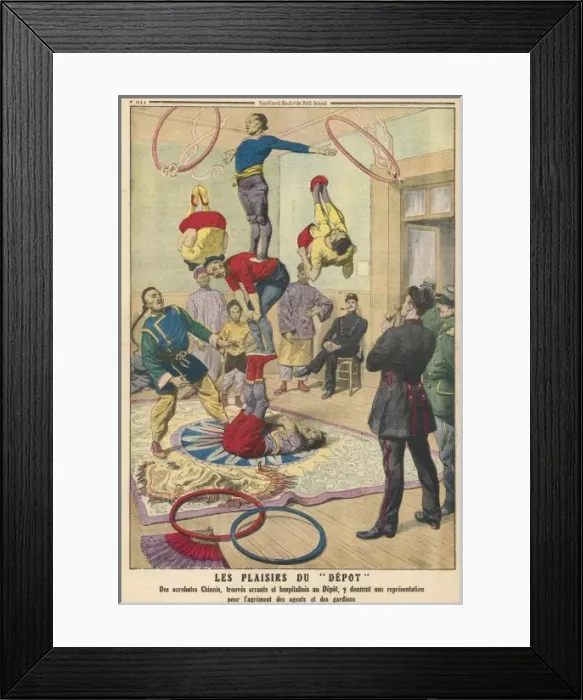 Framed Print : Chinese Acrobats / Arrest Framed Print : Chinese Acrobats / Arrest