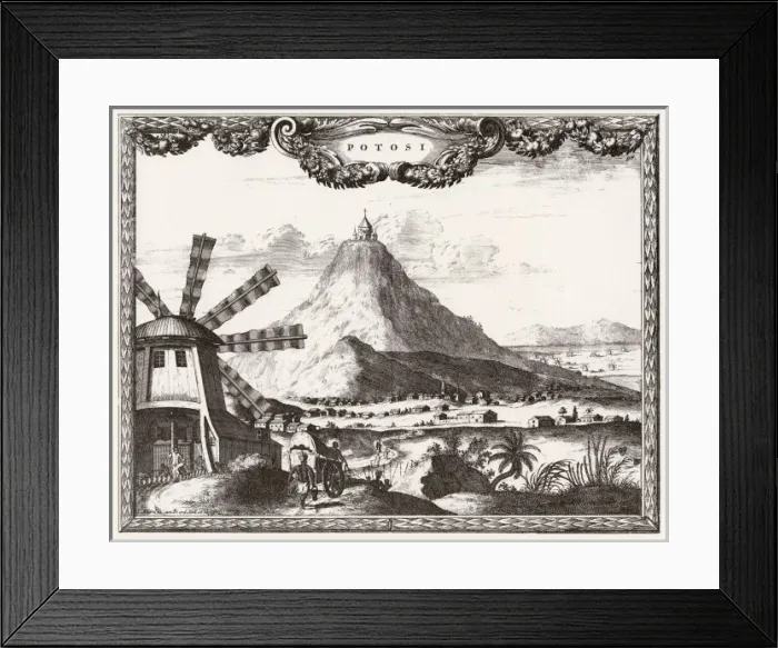 Framed Print : Bolivia / Potosi C1700 Framed Print : Bolivia / Potosi C1700