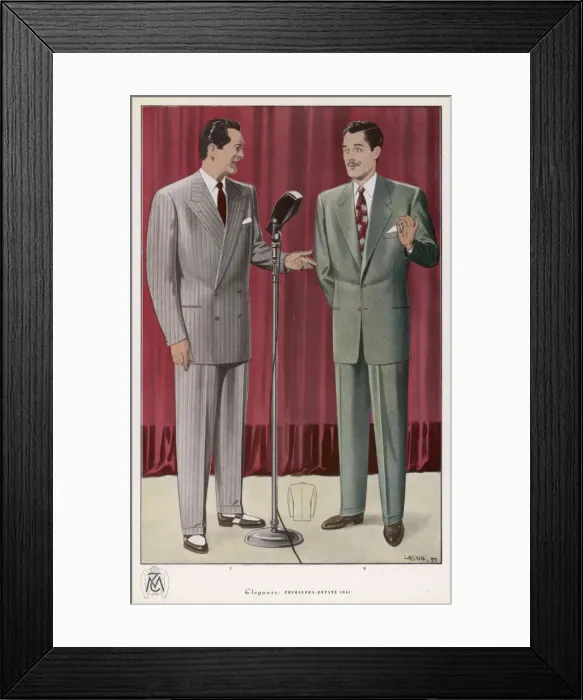 Framed Print : 2-PIECE SUITS 1951 Framed Print : 2-PIECE SUITS 1951
