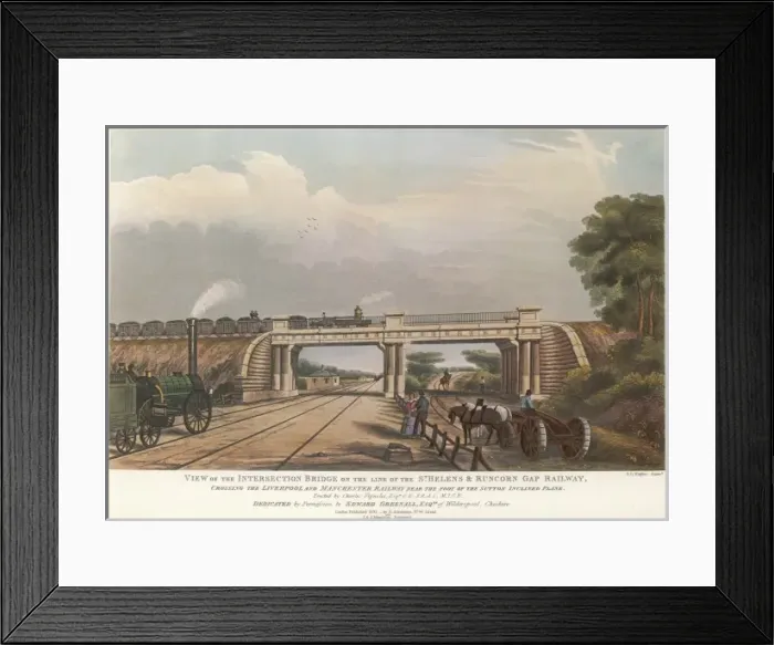 Framed Print : Rail / St Helens / 1832 Framed Print : Rail / St Helens / 1832