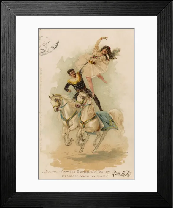 Framed Print : Horseback Acrobatics Framed Print : Horseback Acrobatics