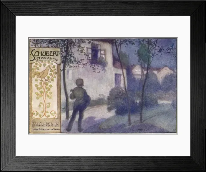 Framed Print : Schubert / Standchen Framed Print : Schubert / Standchen