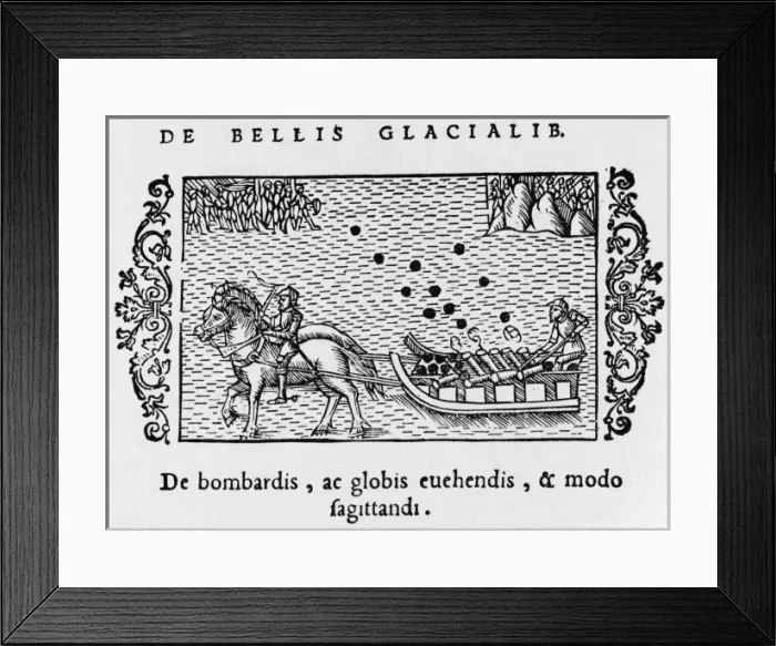 Framed Print : Sledge-Mounted Mortar Framed Print : Sledge-Mounted Mortar
