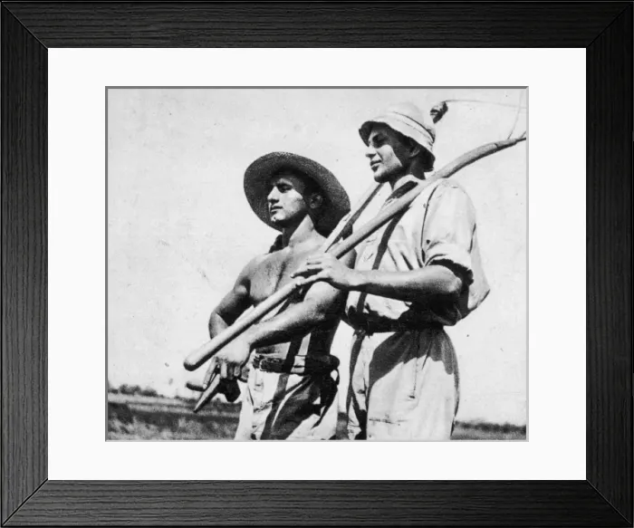 Framed Print : Chalutzim-Kibbutz Worker Framed Print : Chalutzim-Kibbutz Worker