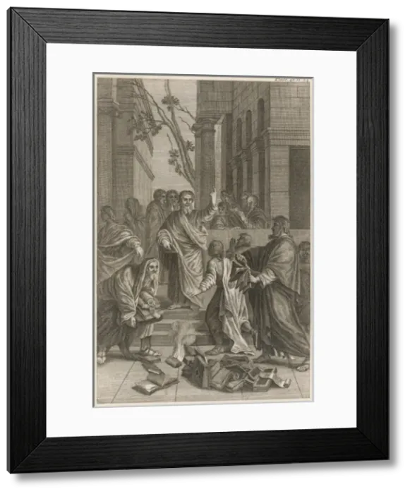 Framed Print : Magic Books Burnt Framed Print : Magic Books Burnt