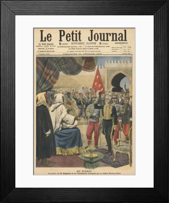 Framed Print : French at Court / Morocco Framed Print : French at Court / Morocco