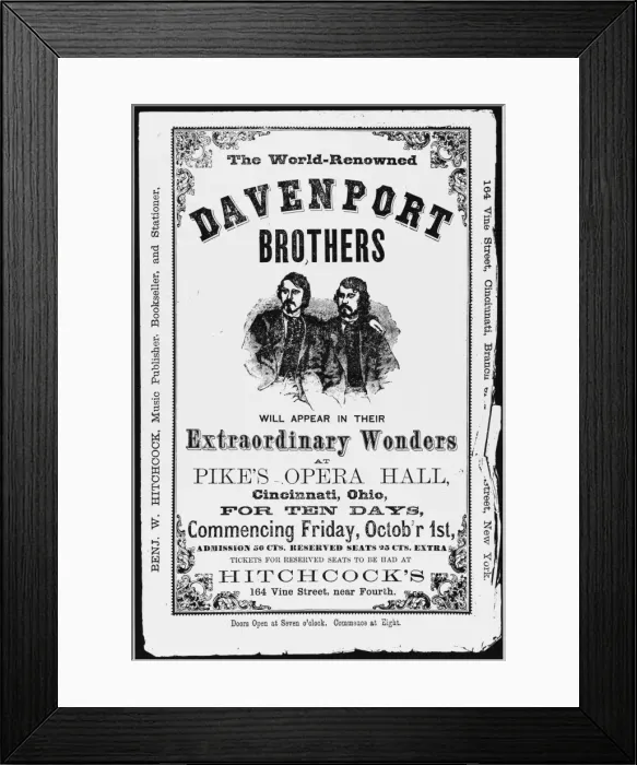 Framed Print : Davenport Publicity Framed Print : Davenport Publicity