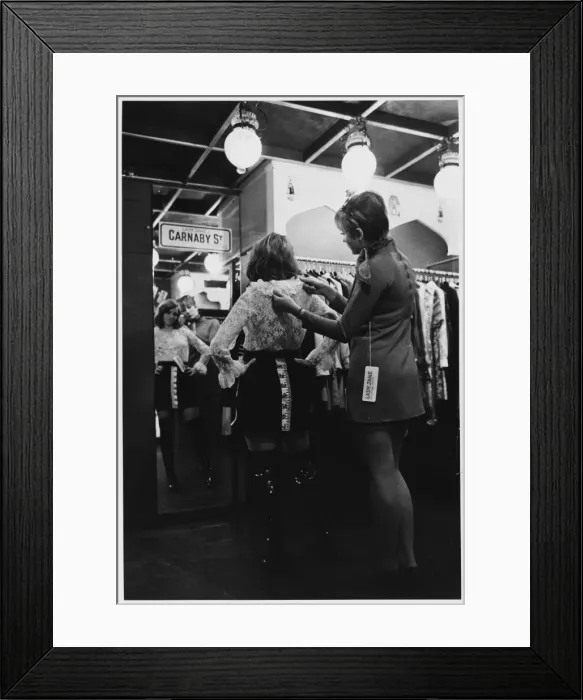 Framed Print : Carnaby Street Boutique Framed Print : Carnaby Street Boutique