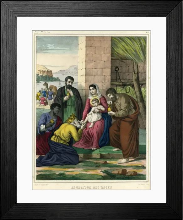Framed Print : Jesus and the Magi Framed Print : Jesus and the Magi