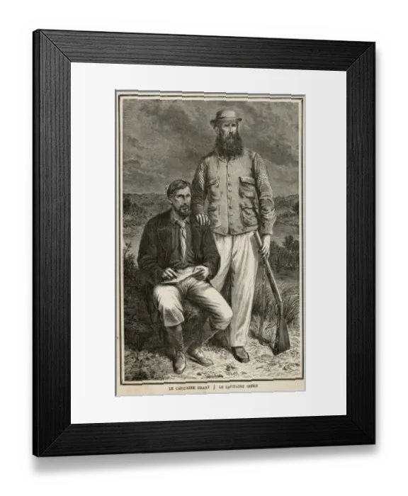Framed Print : Jh Speke / With Grant / 1863 Framed Print : Jh Speke / With Grant / 1863