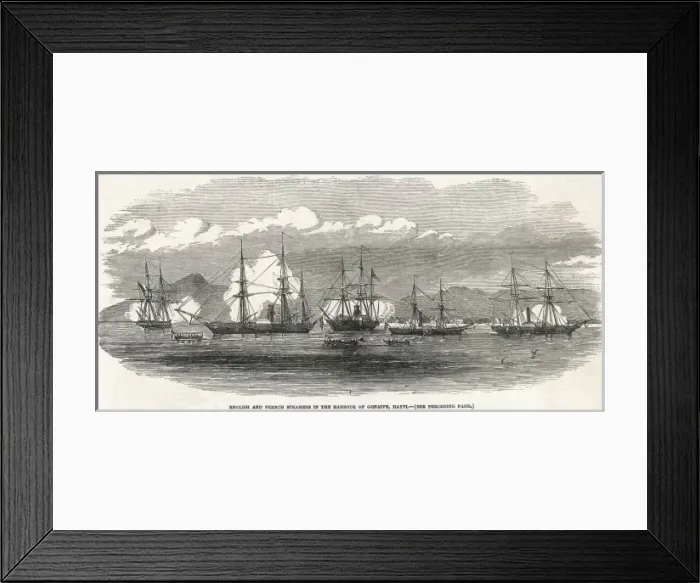 Framed Print : French Steamers / Haiti Framed Print : French Steamers / Haiti