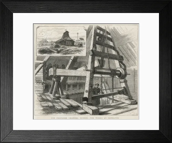 Framed Print : French Chunnel Workings Framed Print : French Chunnel Workings