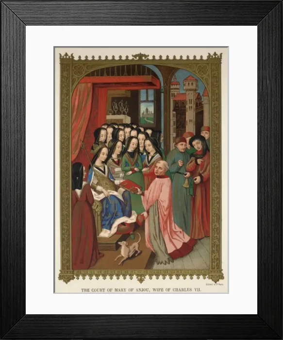 Framed Print : Marie D anjou / French Ms Framed Print : Marie D anjou / French Ms