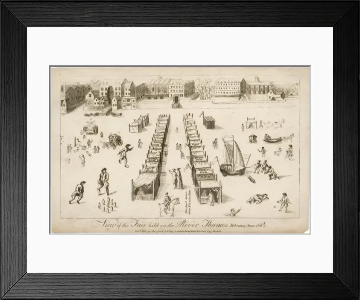 Framed Print : FROST FAIR OF 1683 / 4 Framed Print : FROST FAIR OF 1683 / 4