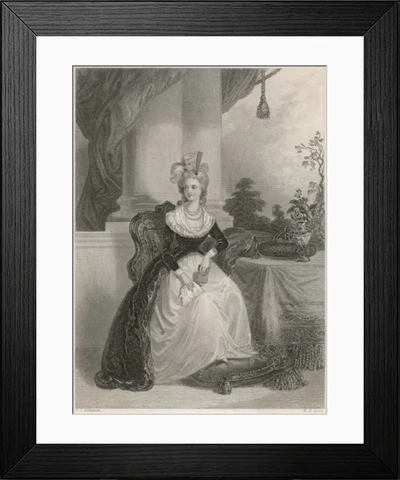 Framed Print : Marie Antoinette Reads Framed Print : Marie Antoinette Reads