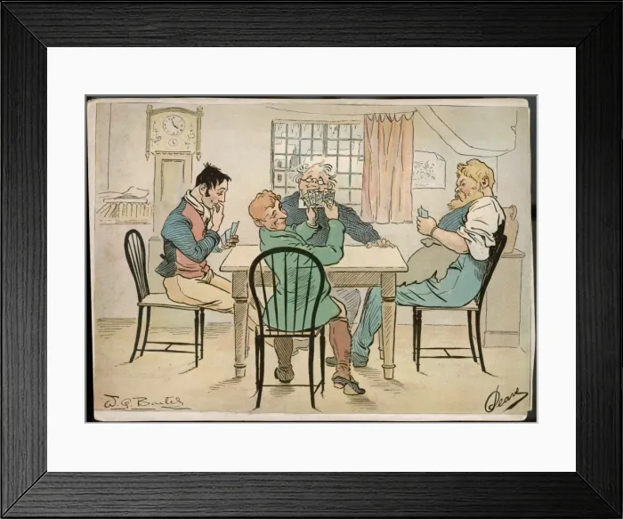 Framed Print : Gents Card Game (1 of 2) Framed Print : Gents Card Game (1 of 2)