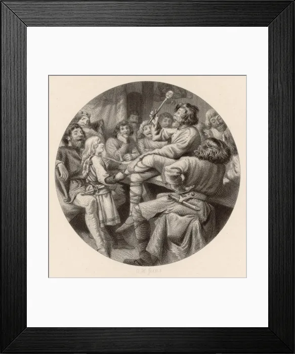 Framed Print : Court Jester Entertains Framed Print : Court Jester Entertains
