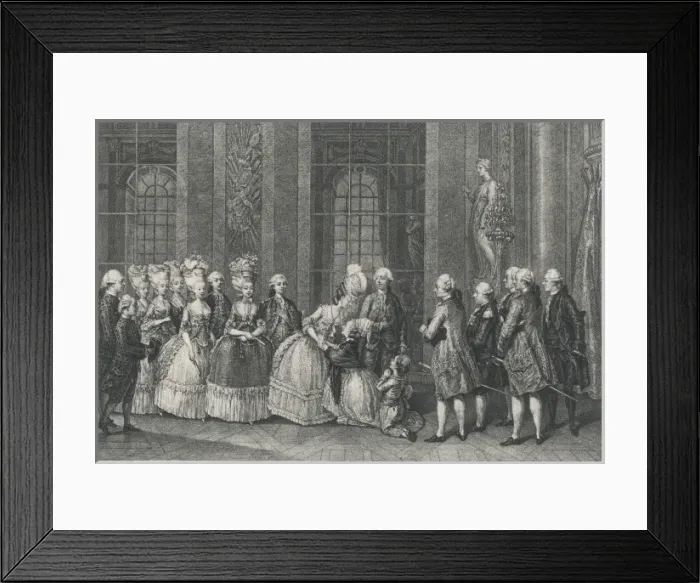 Framed Print : Marie Antoinette & Kids